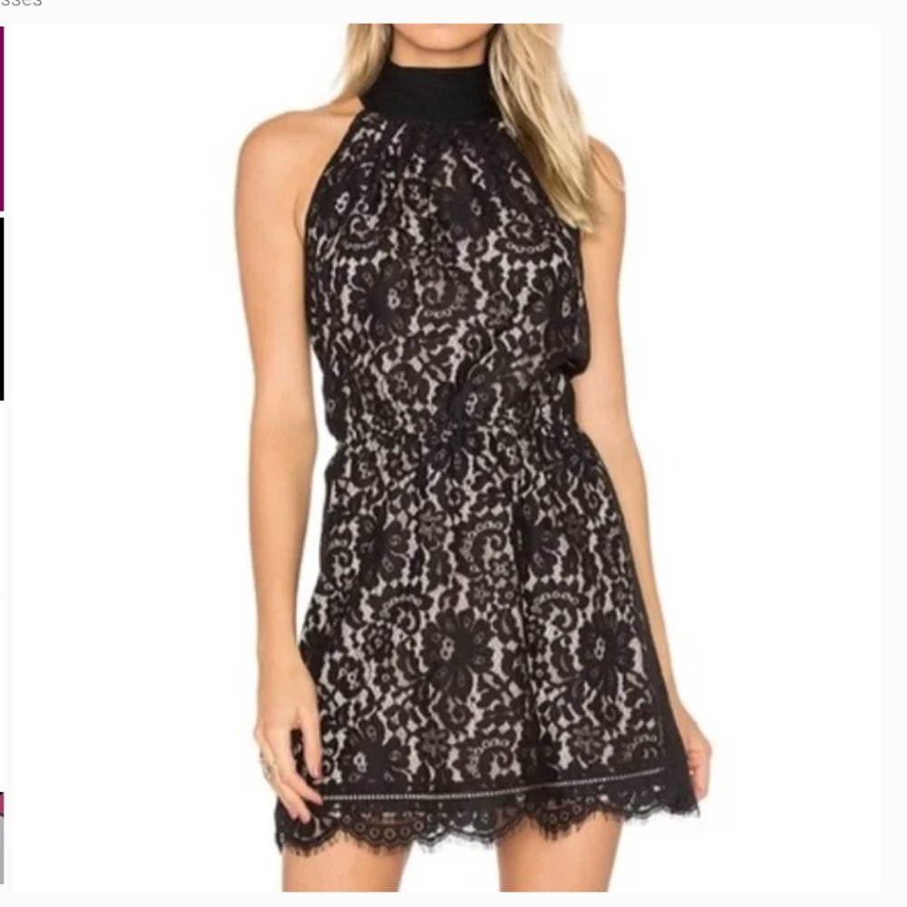 Joie Cyndi Lace Blouson Dress, Size S (NWT)